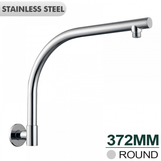 Round Chrome Swivel Wall Mounted Shower Arm